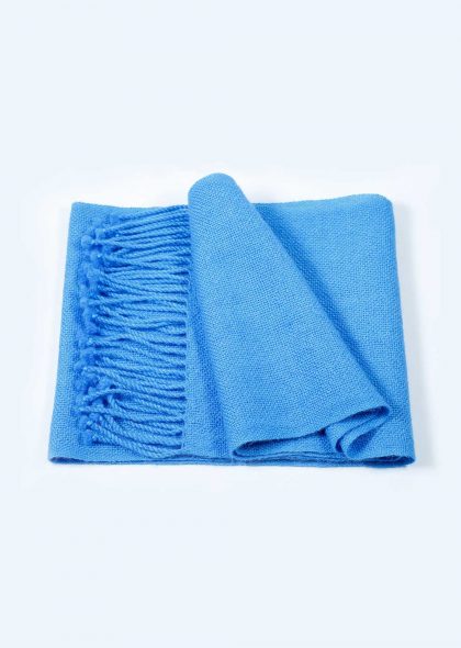 Bufanda Alpaca Azul