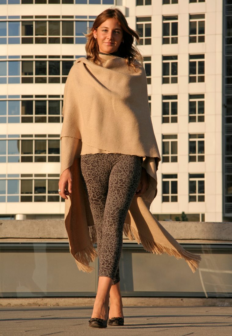 Ruana Baby Alpaca Beige - Imagen 2