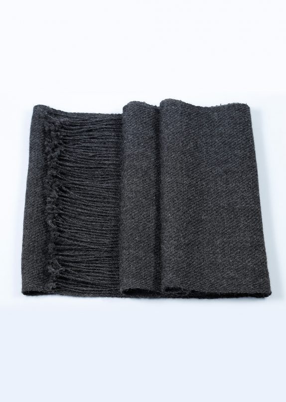 Bufanda Baby Alpaca Gris Marengo