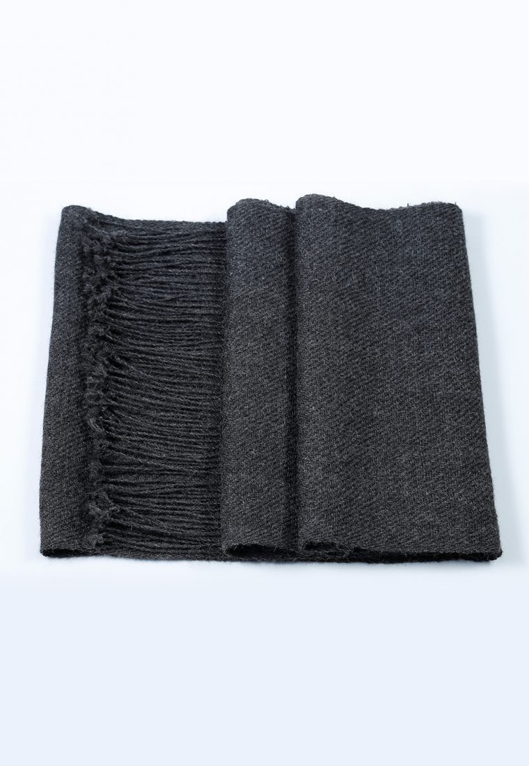 Bufanda Baby Alpaca Gris Marengo