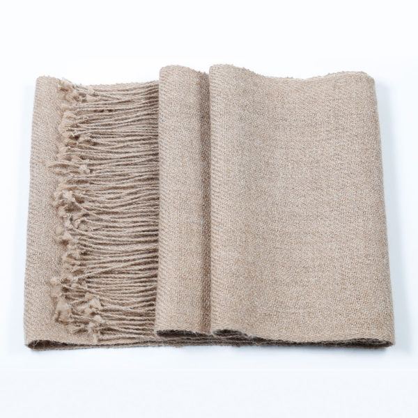 Bufanda Baby Alpaca Vison Claro