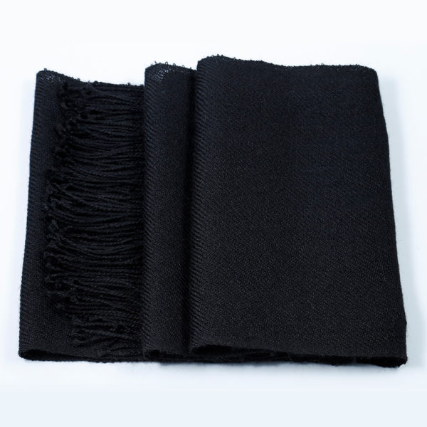 Bufanda Baby Alpaca Negra