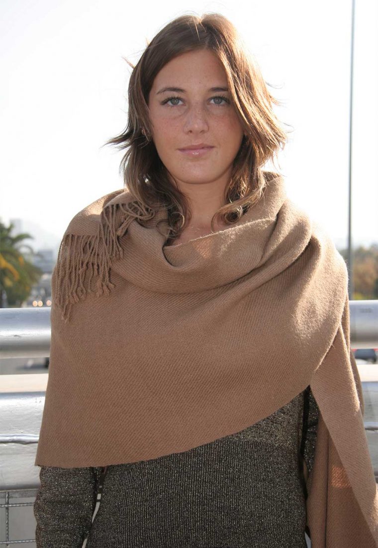 Chal/Bufandón Baby Alpaca Camel - Imagen 2