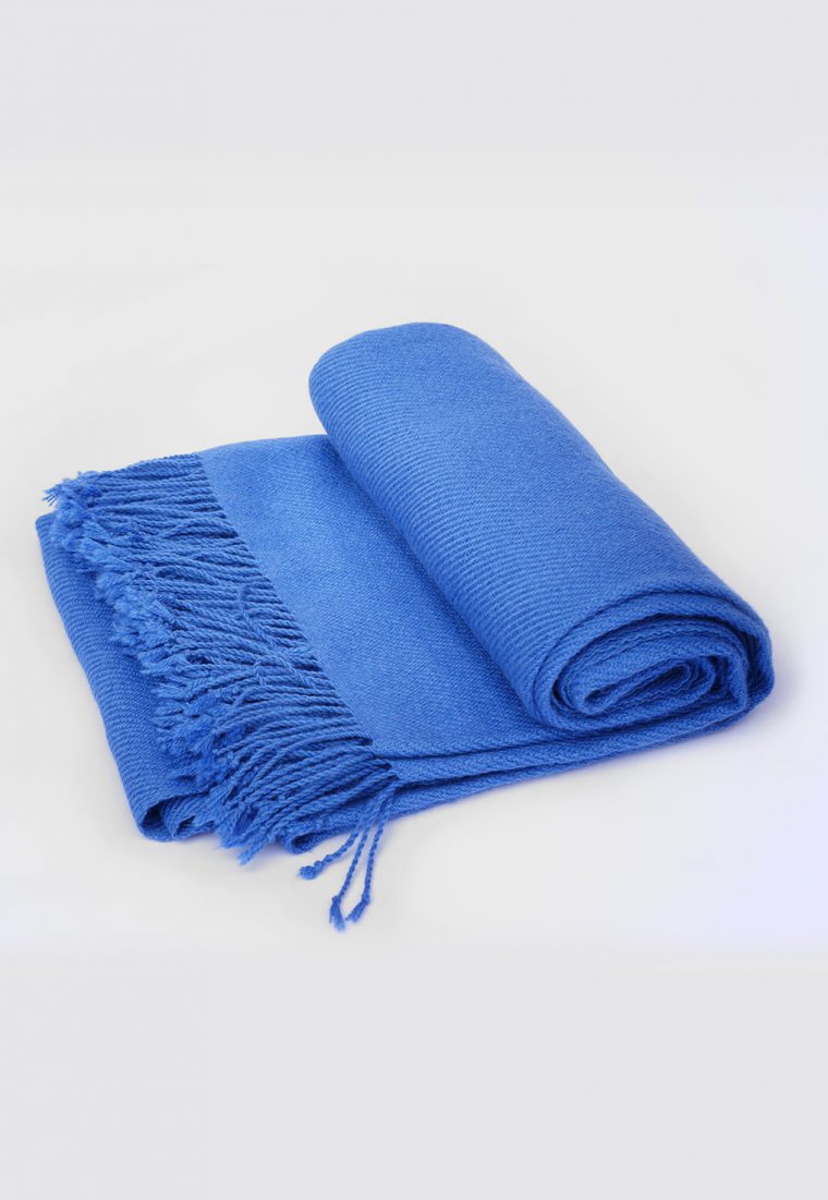 Manta/Piecera Baby Alpaca Azul