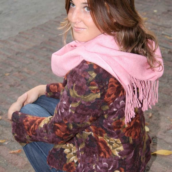 Bufanda Alpaca Rosada