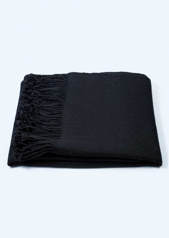 Manta/Piecera Baby Alpaca Negra