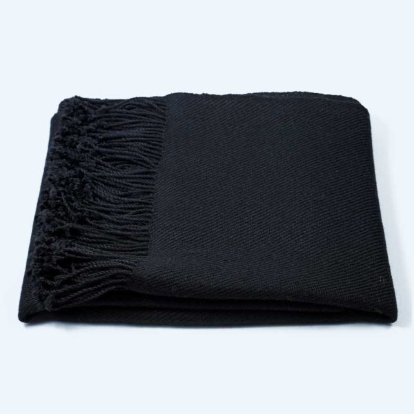 Manta/Piecera Baby Alpaca Negra