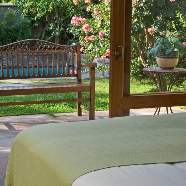 Manta/Piecera Baby Alpaca Verde