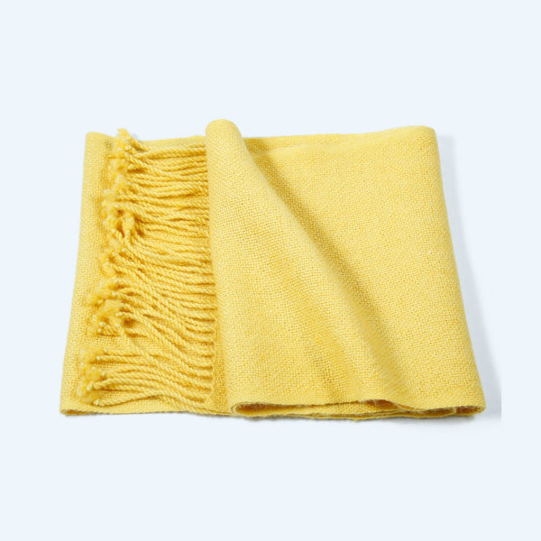 Bufanda Alpaca Amarilla